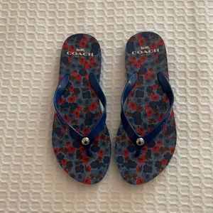Coach flip flop thong sandals